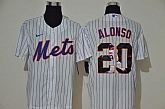 Mets 20 Pete Alonso White Nike Cool Base Player Jersey,baseball caps,new era cap wholesale,wholesale hats